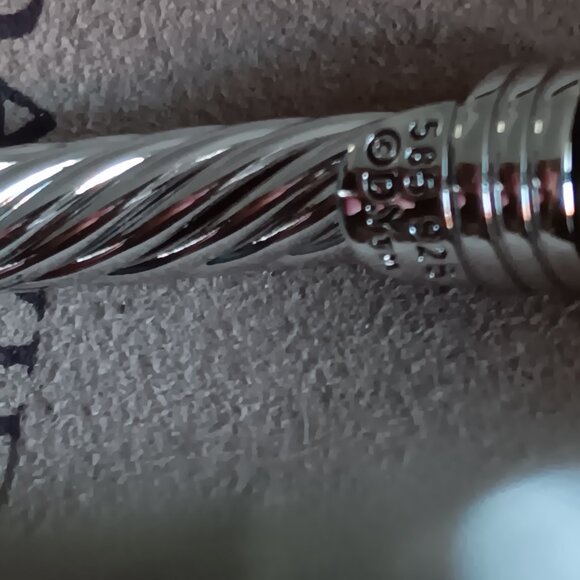 Pre - Owned David Yurman and Emerald Station Cuff Br - Picture 4 of 6